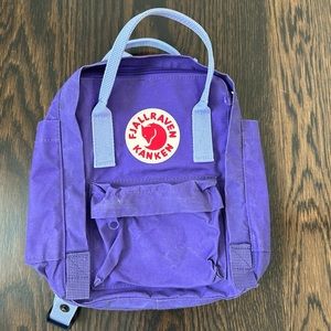 Custom Purple Mini Fjallraven Kånken Backback